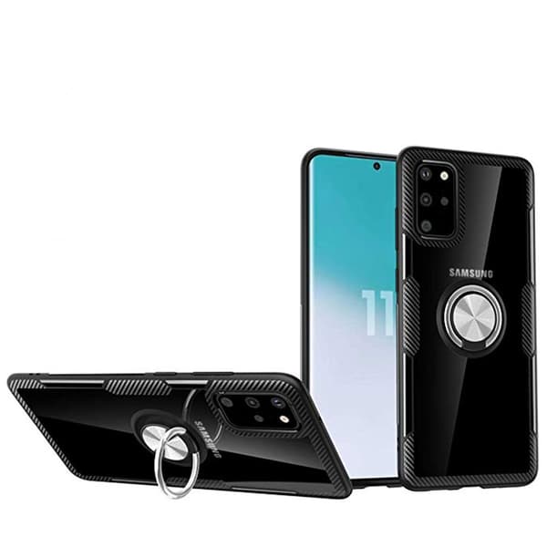 Samsung Galaxy S20 Plus - Stilrent Skal med Ringhållare Blå Blå