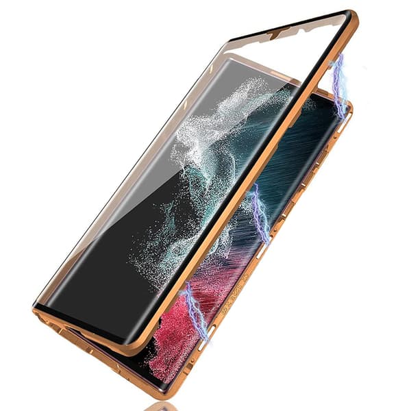 Samsung Galaxy S24 - Kraftig Dobbelt Magnetisk Deksel Blå