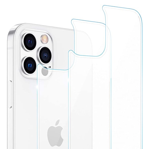 3-PAKK 3-i-1 iPhone 13 Pro Max foran og bak + kameralinsedeksel Transparent
