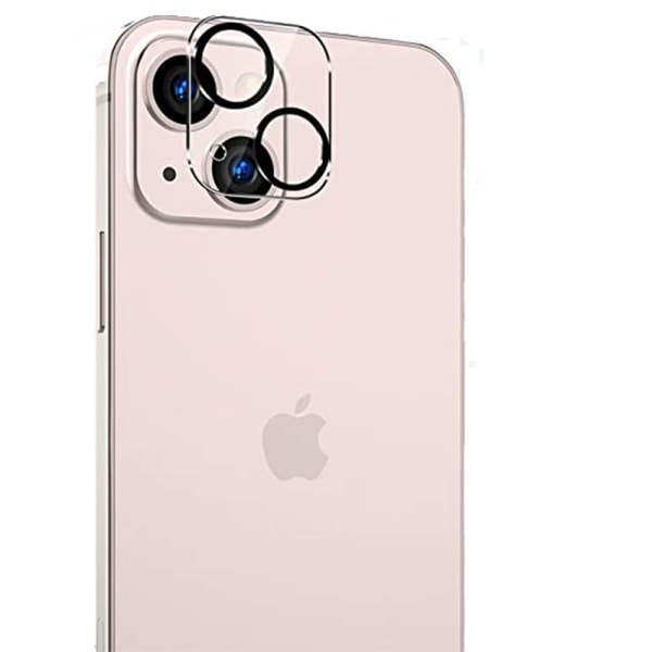 2-PACK iPhone 13 Mini 2.5D HD kamera linsecover Transparent/Genomskinlig