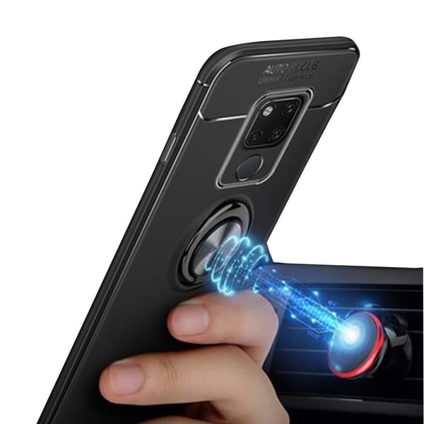 Huawei Mate 20 Pro - AUTO FOCUS - Skal med Ringhållare Blå/Blå Blå/Blå