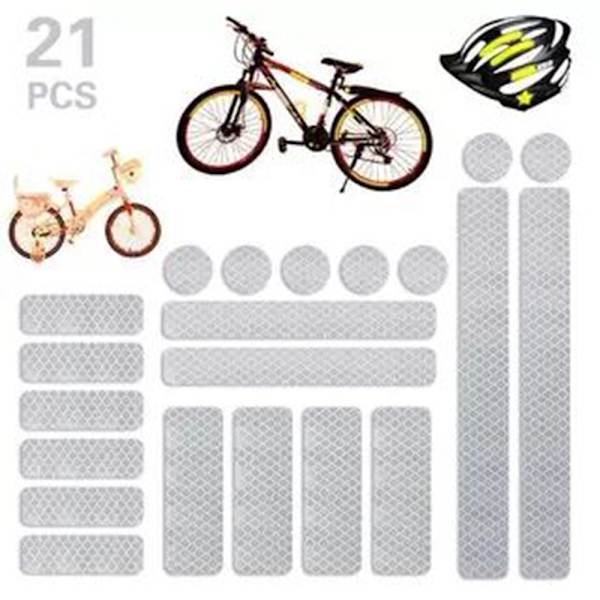 Reflex-Remsor i 21-Pack (Varierade Former) Blå