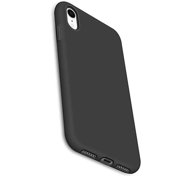 Stötdämpande Silikonskal - iPhone XR Svart