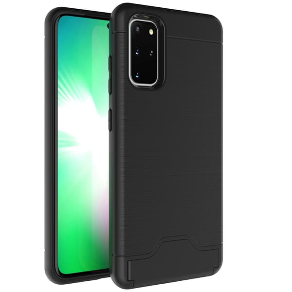 Genomtänkt Skal med Kortfack - Samsung Galaxy S20 Plus Grön
