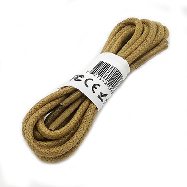 Voksede snørebånd (snørebånd) 80cm Cognacsbrun Cognacsbrun