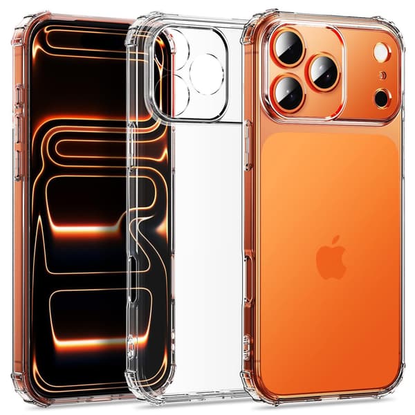 iPhone 17 Pro Silikonskal Airbag + Kepsfunktion