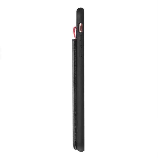 Robust slidbestandigt cover med kortrum - iPhone 11 Pro Max Röd