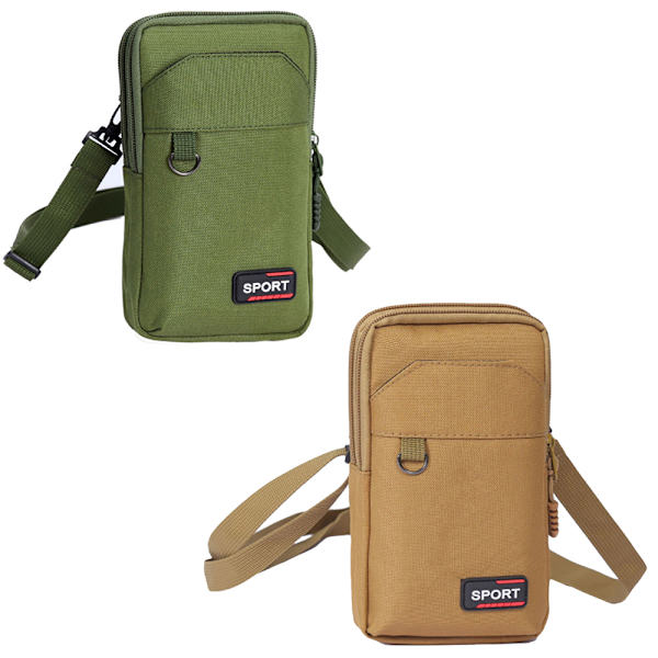 Mobilväska för Outdoor-bruk - Praktisk och Slittålig Khaki
