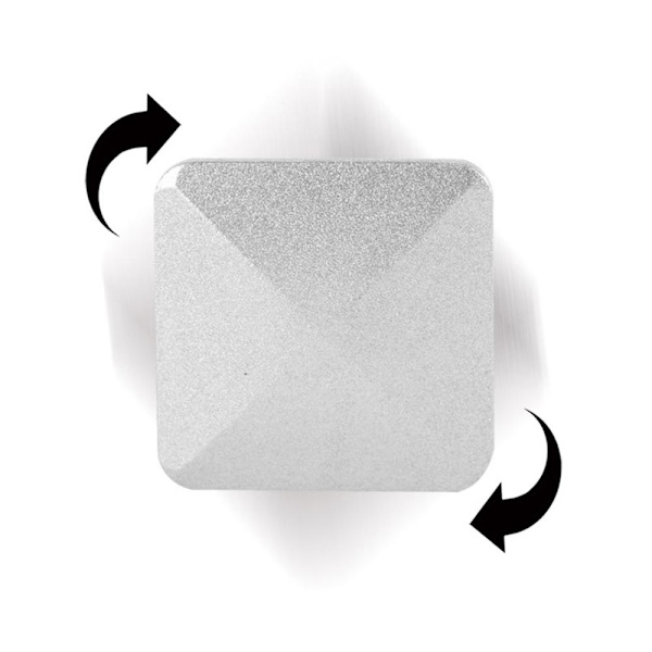 Ångestdämpande Anti-Stress Flipo Fidget Toy Silver Fyrkant