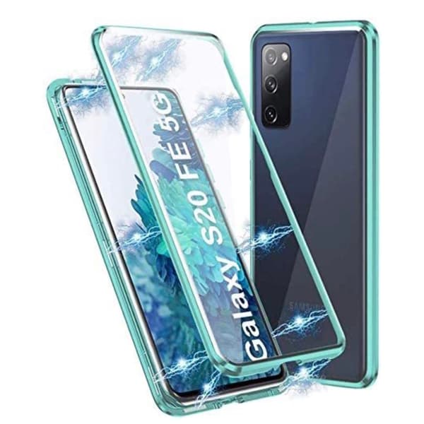 Samsung Galaxy S20 FE - Stilsikkert Dobbelt MagnetDeksel Blå