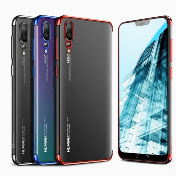 Huawei P20 - Skyddande Silikonskal (FLOVEME) Röd