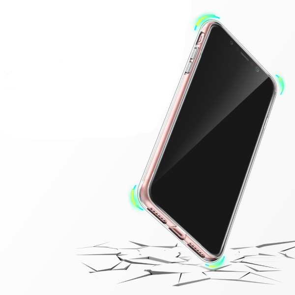 Electroplated Skal av mjuk Silikon till iPhone XS Max Svart