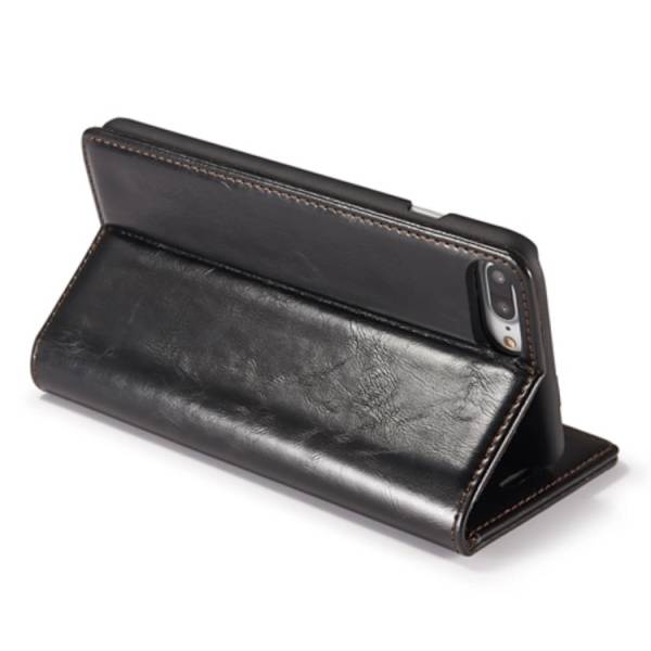 iPHONE 6 PLUS Elegant Plånboksfodral i Läder från CASEME Röd