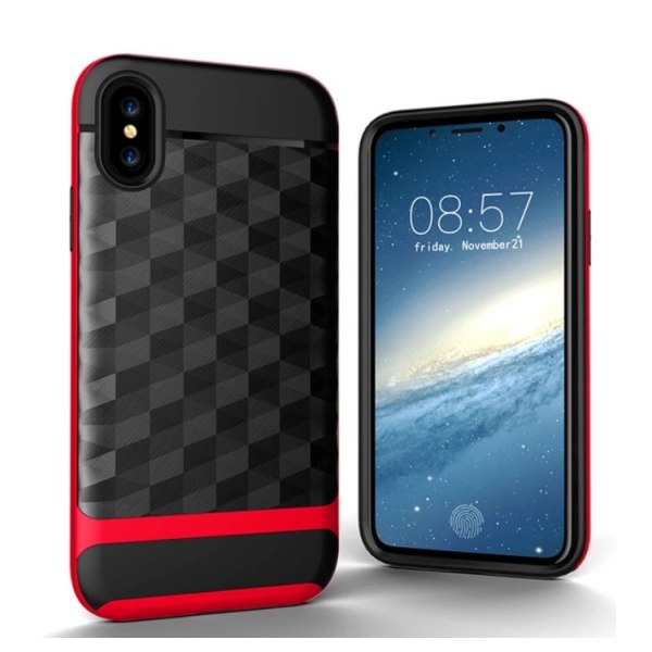 iPhone X/XS - Elegant beskyttelsescover Röd