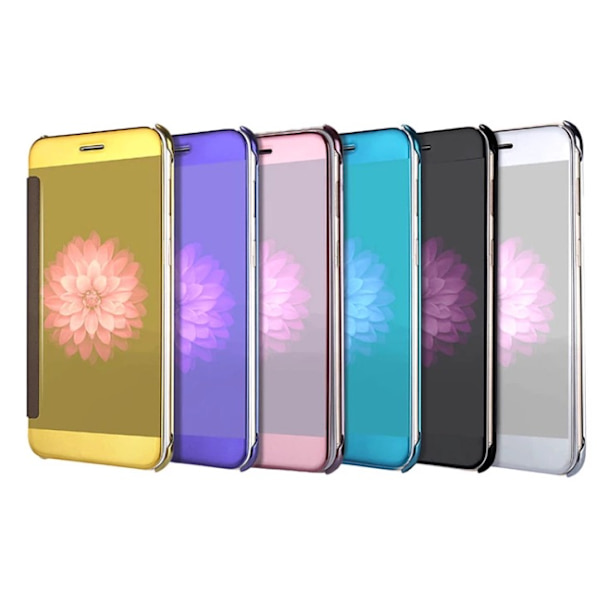 iPhone 6/6S Plus - LEMAN Stilrent Clear View-fodral (ORIGINAL) Guld