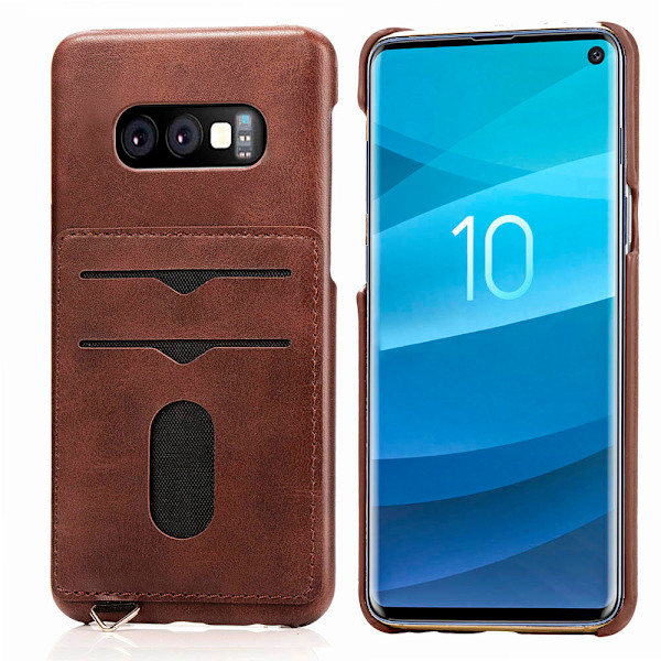 Praktiskt Skal med Korth�llare - Samsung Galaxy S10e Grön