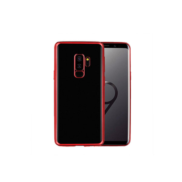 Stilig deksel i myk silikon til Samsung Galaxy S9+ Röd