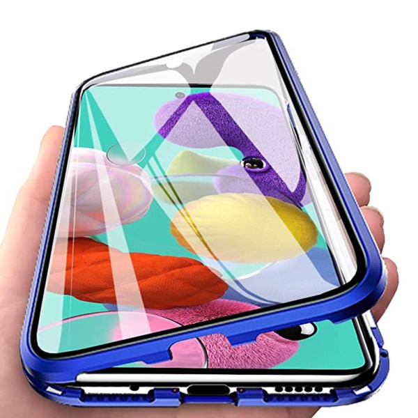 Samsung Galaxy S20 Plus - Stilig magnetisk dobbeltsidig deksel Blå