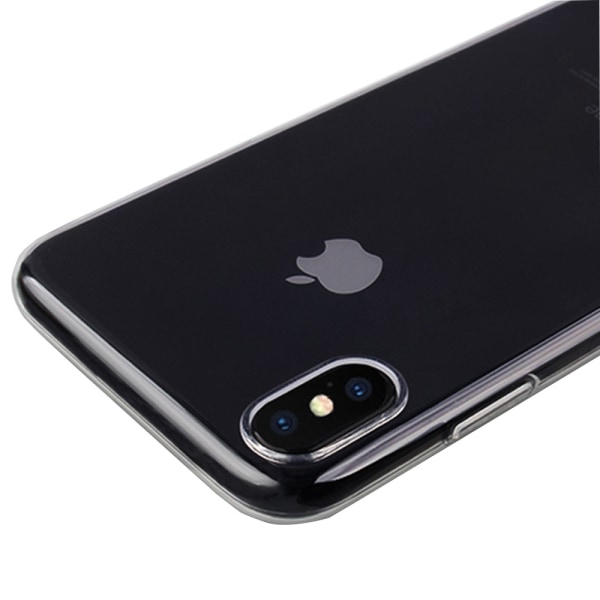 Praktisk beskyttende silikonetui (FLOVEME) - iPhone XS MAX Transparent/Genomskinlig