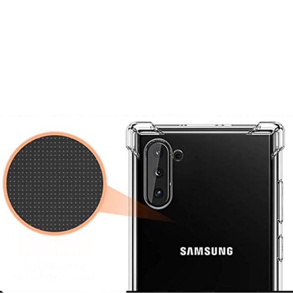 Samsung Galaxy Note 10 - Robust Skyddsskal i Silikon Transparent/Genomskinlig
