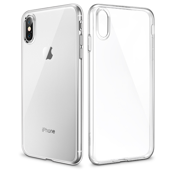 Praktiskt Stötdämpande Skal - iPhone XS Max Silver