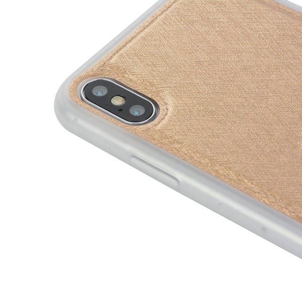 iPhone XR - Stilrent Praktiskt (DOVE) Plånboksfodral Guld