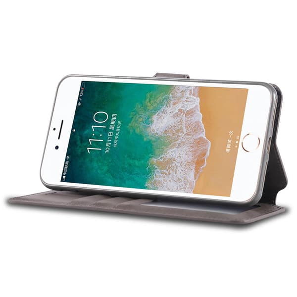 iPhone 8 Plus - Profesjonelt Yazunshi lommebokdeksel Röd