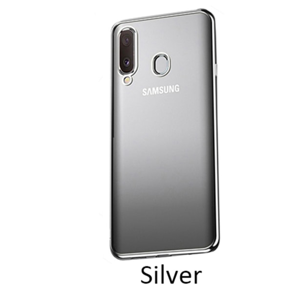 Suojaava silikonikuori - Samsung Galaxy A20E Silver Silver