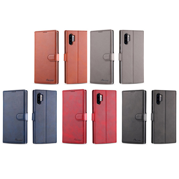 Plånboksfodral - Samsung Galaxy Note10 Plus Röd