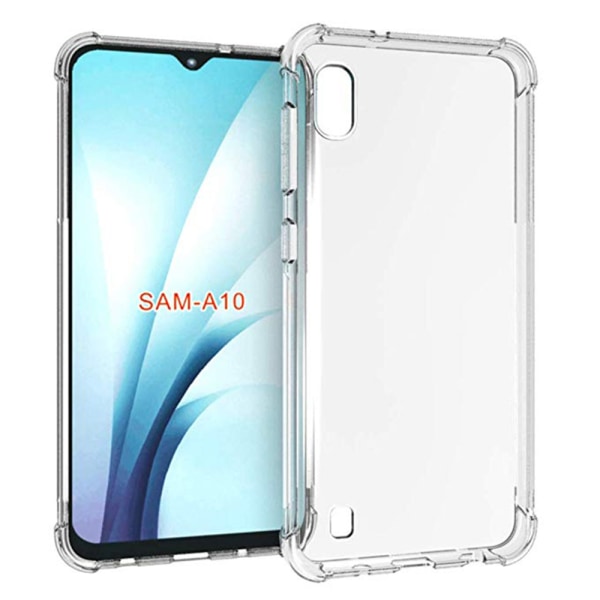 Kraftfullt Stilrent Silikonskal FLOVEME - Samsung Galaxy A10 Transparent/Genomskinlig Transparent/Genomskinlig