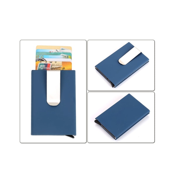 LEMAN-korttiteline (RFID-suojattu) Blå