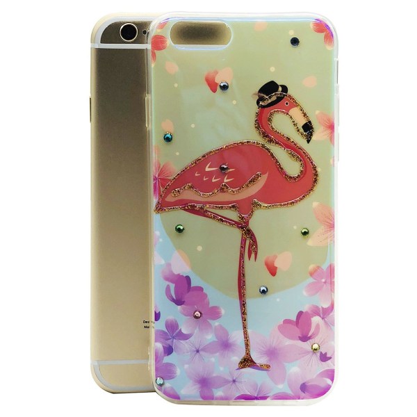 Pink Flamingo - Retroskal av Silikon för iPhone 6/6S