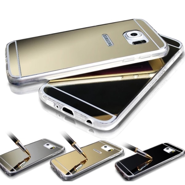 Samsung Galaxy S6 Edge - "Vintage" från LEMAN med Spegeldesign Silver