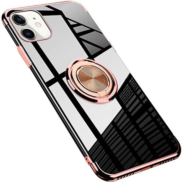 iPhone 12 Skal med Ringhållare Roséguld