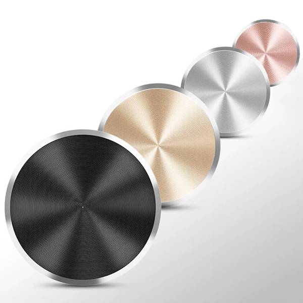 Kraftfuld Ultra Tynd Magnetisk Metalplade Mobilholder Guld