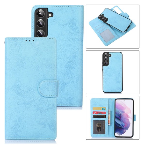 Stilig lommebokdeksel med to funksjoner - Samsung Galaxy S23+ Ljusblå
