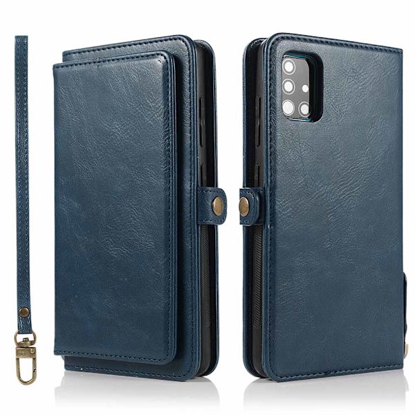 Elegantti ja kestävä lompakkokotelo - Samsung Galaxy A51 Mörkblå