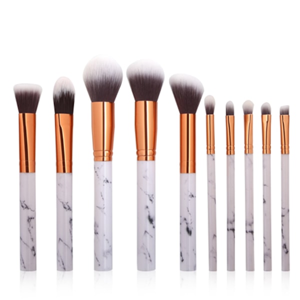 Patie-Minerals Sminkborstset med 10 borstar Rosa/Roséguld