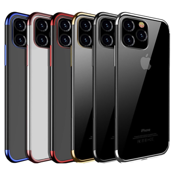 iPhone 11 Pro - Stilfuldt ultratyndt silikonetui (FLOVEME) Röd