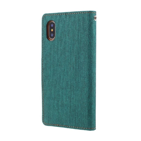Stilrent iPhone X Plånboksfodral Grön