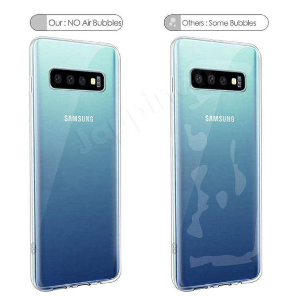 Skyddande Silikonskal - Samsung Galaxy S10 Plus Transparent/Genomskinlig