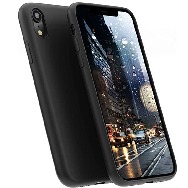 Stötdämpande Silikonskal - iPhone XR Svart