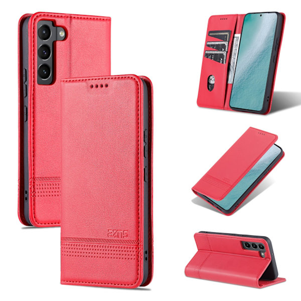 Samsung Galaxy S22 - Effektiv Yazunshi Wallet Case Blå