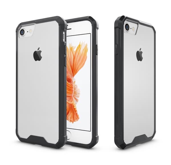 Praktiskt Silikonskal (Extra Stötdämpning) för iPhone 8 Rosa