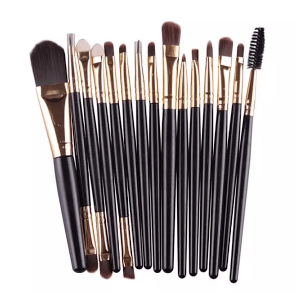 15i1 Professionelt Makeuppensetsæt fra MAANGE ROSA/SVART ROSA/SVART
