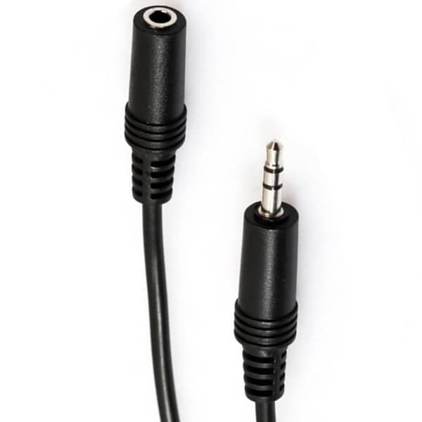 2M AUX Ljuskabel (3.5mm) Svart