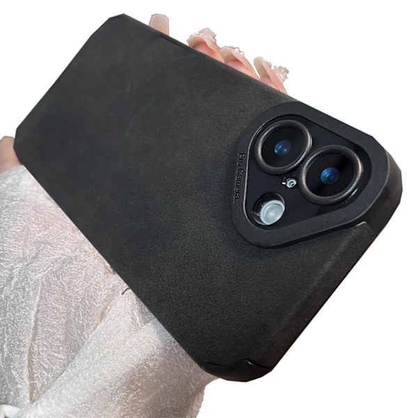 iPhone 16 Plus  Silikonskal i 8 Färger med Skydd för Kameran Svart