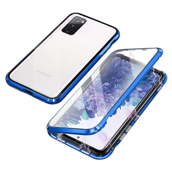 Samsung Galaxy S21 FE - Stilfuldt beskyttet dobbeltcover Blå