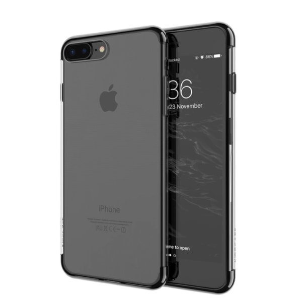 iPhone 7 PLUS - Stilfuldt og elegant silikonecover fra FLOVEME Silver