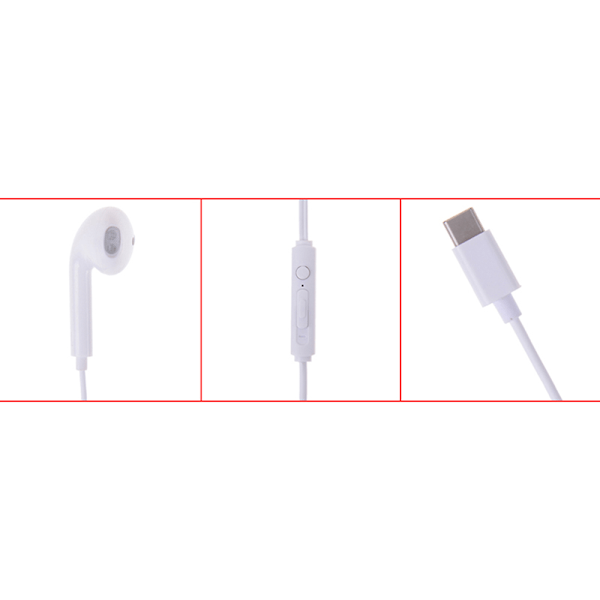 Stilrena In-Ear Type-C Hörlurar Svart